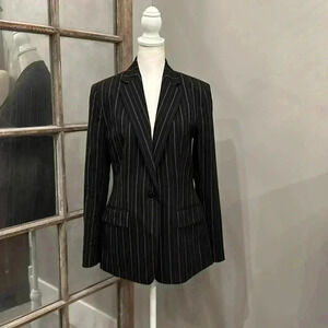 Lauren Ralph Lauren Pin Striped Wool Jacket